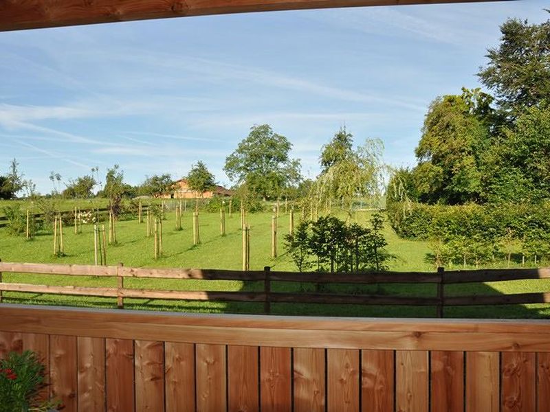 Aussicht vom Balkon Ferienwohnung Bauer