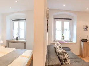 Schlafbereich & Wohnküche