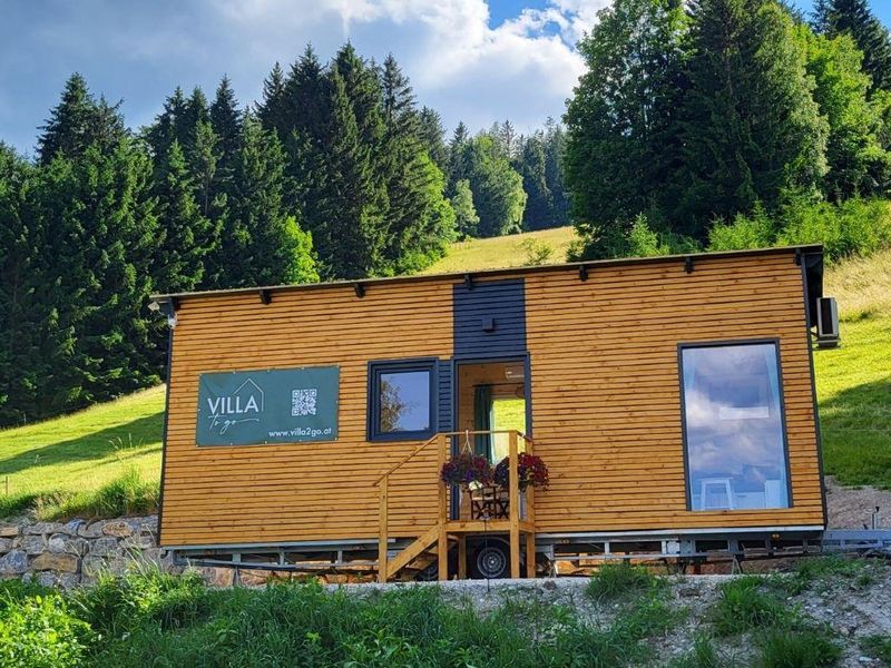 Die "Villa to go" am ehemaligen Lifthang