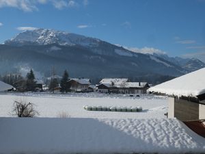 Blick vom Balkon im Winter