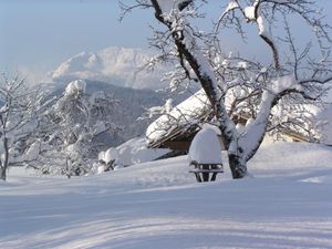 tief verschneite Winterlandschaft