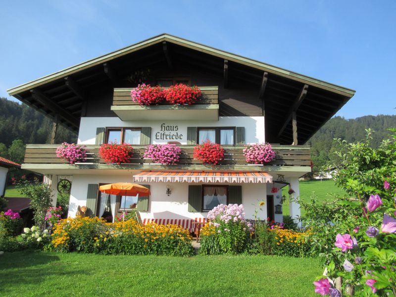 Blick auf Haus Elfriede im Sommer