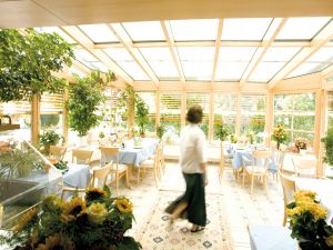 Wintergarten im Hotel Stegner