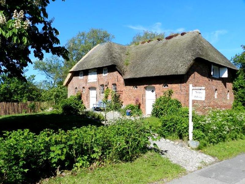 Blick auf das schöne, historische Friesenhaus