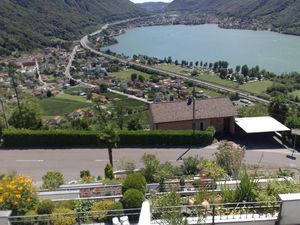 Bella vista auf Melano, Capolago und den Lago di Lugano