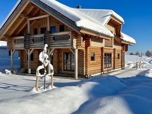 Blockhaus Rückseite Ferienwohnung Allgaeu-Herzl Al