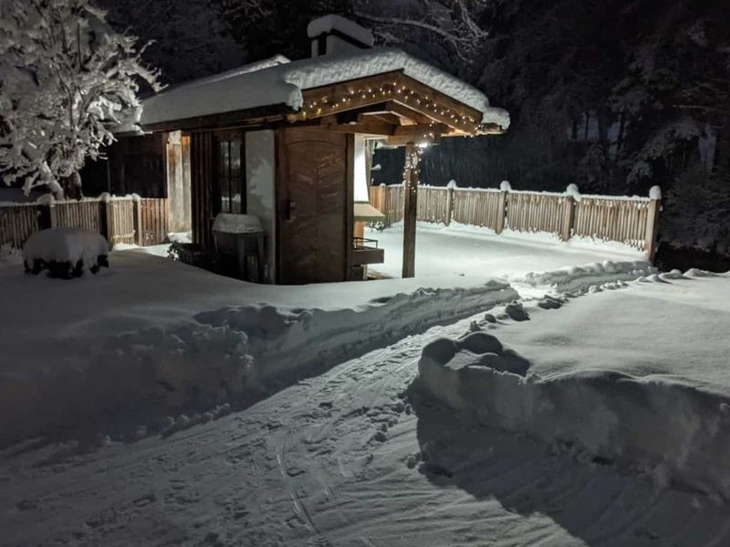 Grillplatz im Winter