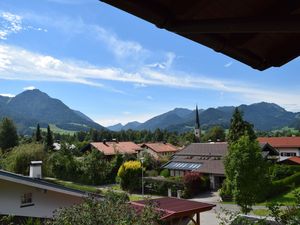 Ausblick nach Westen vom Balkon