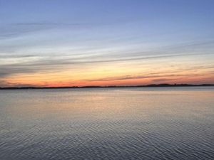 Sonnenuntergang vom Hafen Neuendorf