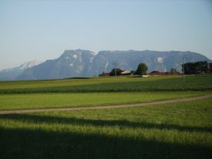 Blick auf den Untersberg