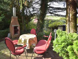 Schmalkalden Ferienwohnung Helwig Sitzecke im Garten