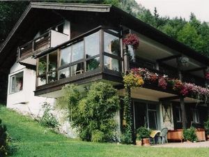 Außenansicht des Gebäudes. Haus Reiteralm mit Terrasse