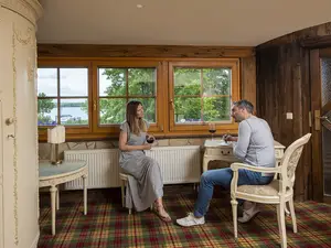 Schloss Suite mit Blick auf den Senftenberger See