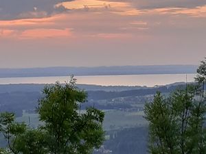 Aussicht vom Kloster Maria Eck auf Chiemsee