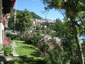Sicht auf St. Moritz Dorf