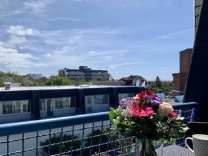 Blick vom Balkon