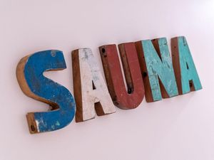 Sauna-Schild