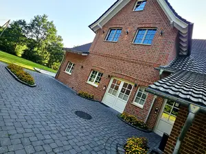 Außenansicht des Eingangs zur Ferienwohnung Mehrblick