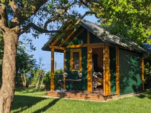 Gartenhaus grün ab einer Nacht buchbar