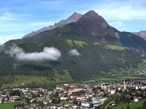 Blick über Matrei (links im Bild Kircherhof)