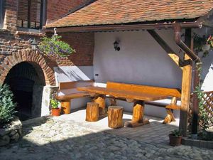 Casa Nicu • Terrasse im Innenhof (Vale, Sibiu, Transsilvanien, Rumänien)