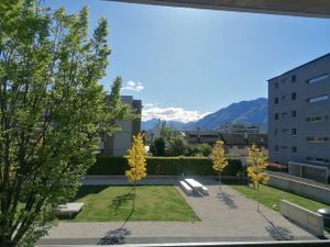 Sicht auf den Spielplatz