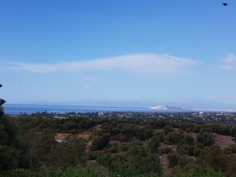 Aussicht von der Terrasse auf die Bucht