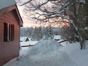 Chalet im Winter