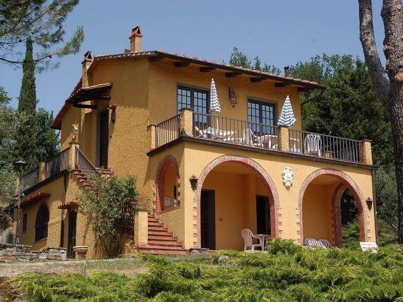 Ferienwohnung Chianti 4, 1. Stock dieser Villa. Terrasse Blick