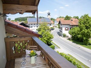 Blick vom Balkon der Ferienwohnung Dorfblick