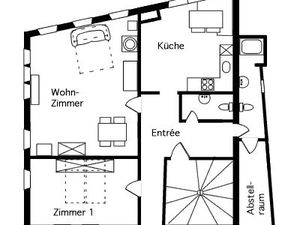 Grundriss der Wohnung