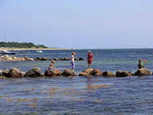 Buhnen am Strand vor Karlsminde