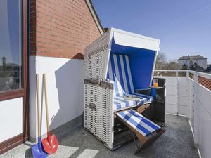 Balkon mit Strandkorb