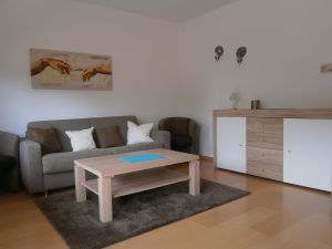 Wohnzimmer der Ferienwohnung Krey