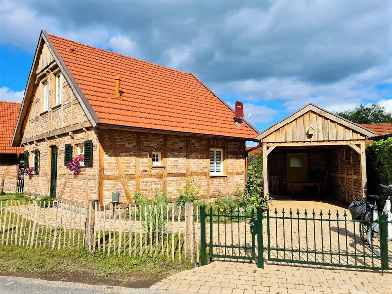 Die Hausfront vom Ferienhaus Die Hausfront vom Ferienhaus