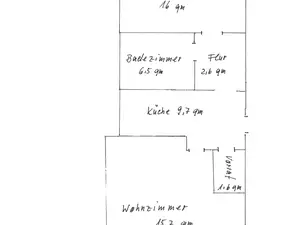 Grundriss der Ferienwohnung Schlebbe