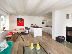 Wohn-Essbereich m. Kamin