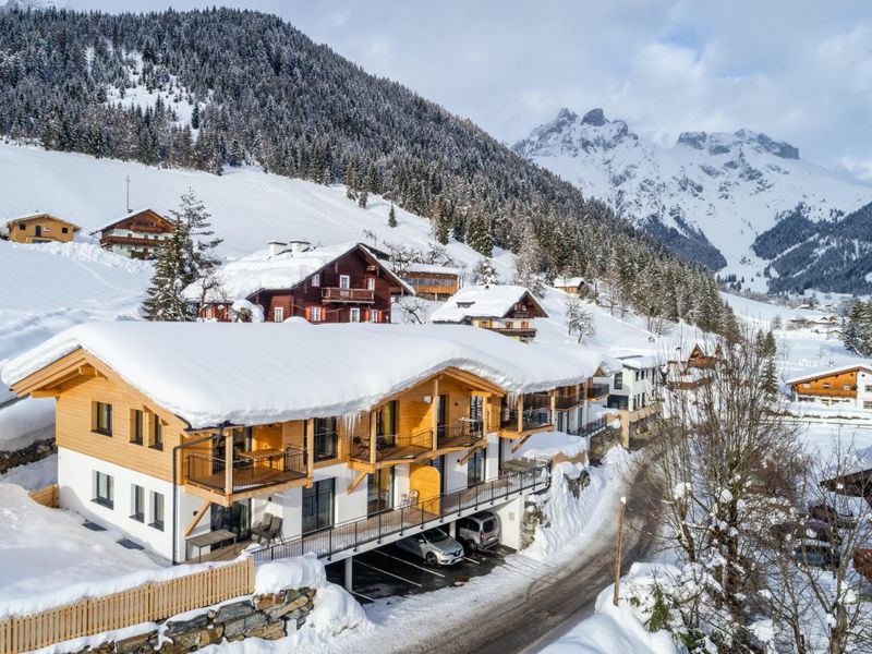 Außenseite Ferienhaus [Winter]