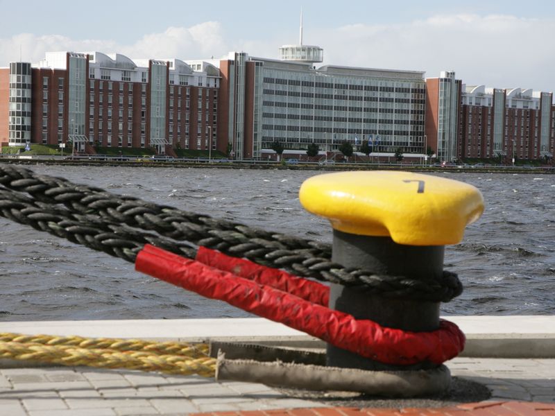 Helgolandhaus Wilhelmshaven Ansicht vom Binnenhafen