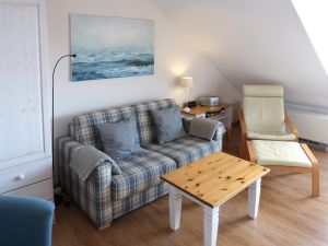 Wohnzimmer in der Ferienwohnung Alpenstrandläufer in Wittdün auf Amrum