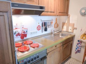 Küche in der Ferienwohnung Blick 19 in Wittdün auf Amrum