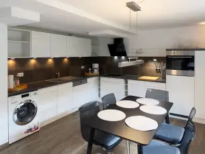 Küche der Ferienwohnung Agnes im Haus Diana in Wittdün auf Amrum