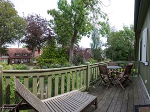 Ferienwohnung Fischland: großer Balkon.