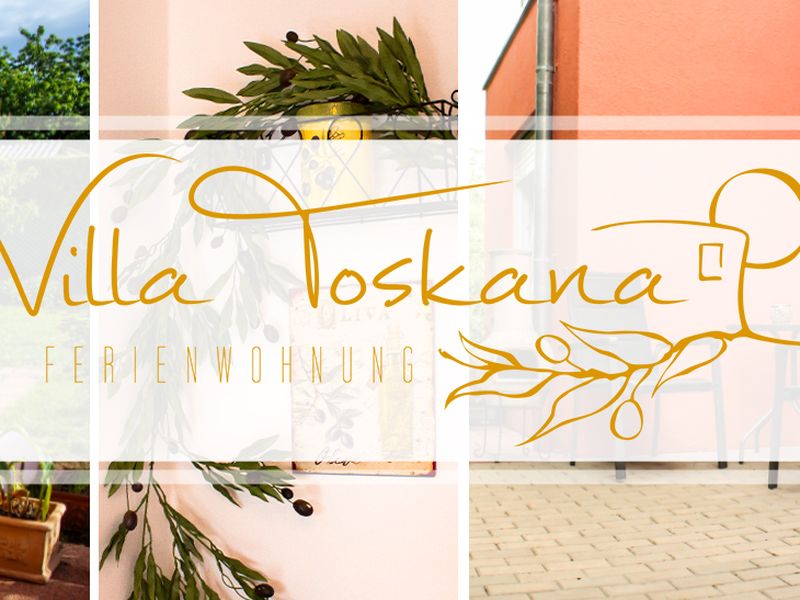 Villa Toskana mit Logo