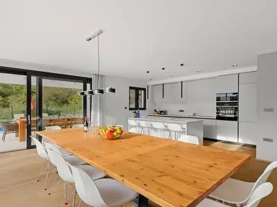 Kitchen-and-dining-area-of-Villa-Adria-Blue
