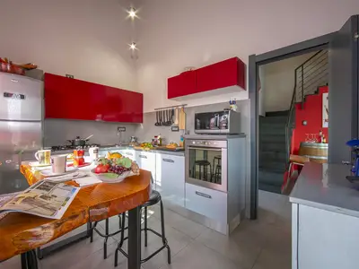 Küche und Essbereich