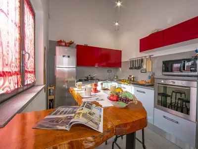 Küche und Essbereich