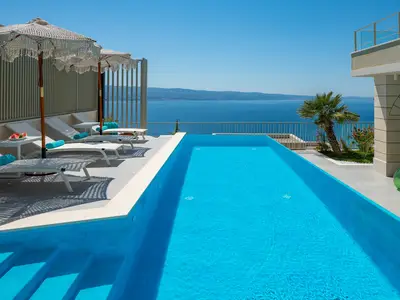 Neu! Casa GENI mit beheiztem Pool, 3 Schlafzimmern, Bio-Garten, Meerblick