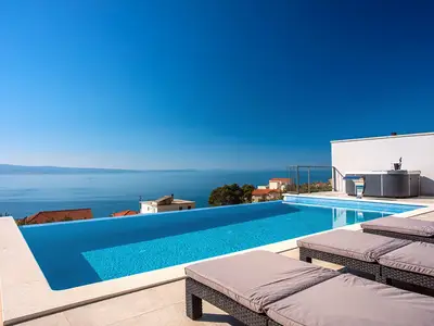 Atemberaubende Aussicht auf das Meer und die Insel, perfekte Aussicht