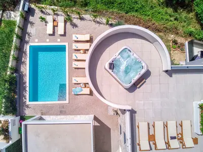 View from above on outdoor area